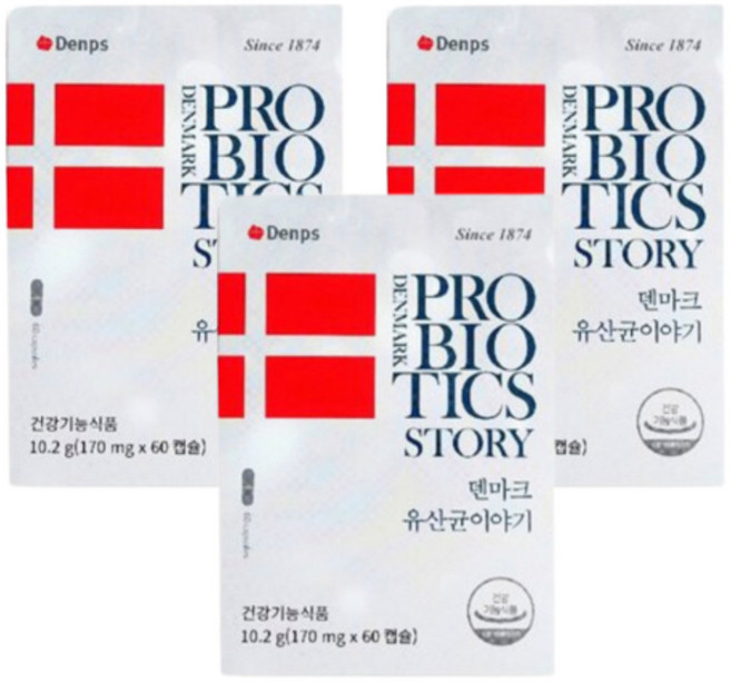 덴마크 유산균 이야기 프로바이오틱스, 3개, 60정