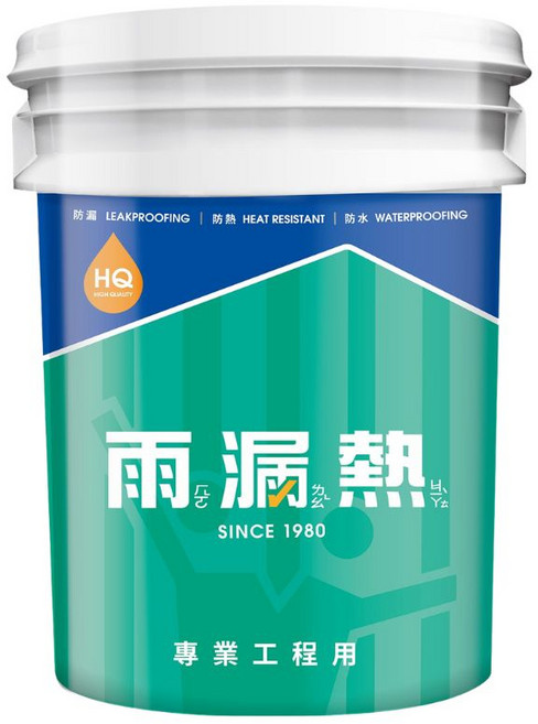 正漆 雨漏熱1016 防水防熱膠 加侖裝 防水面漆 隔熱漆, 白色, 1個, 3.785L