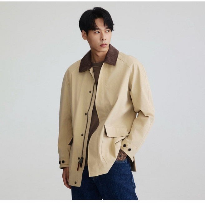 Timberland 2025秋冬新款男款棉質防水穀倉外套