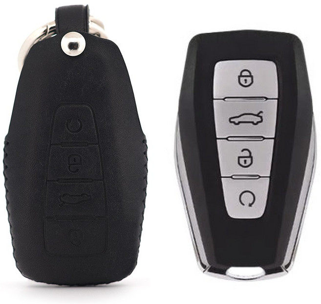 페레노 르노 그랑 콜레오스 호환 가죽 키 케이스 키홀더 국내제작 PR01, 푸에블로 블랙