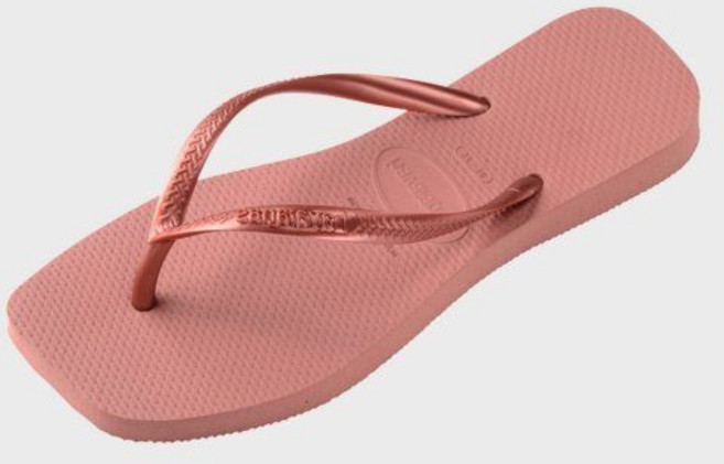 하바이아나스 havaianas 슬림 스퀘어 플립플랍 Crocus Rose