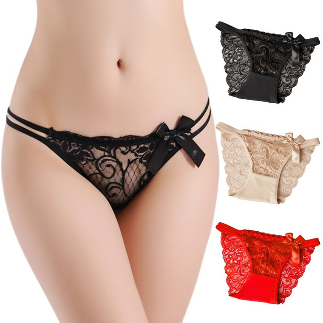 NOAEL 레이스 망사 팬티 3종세트