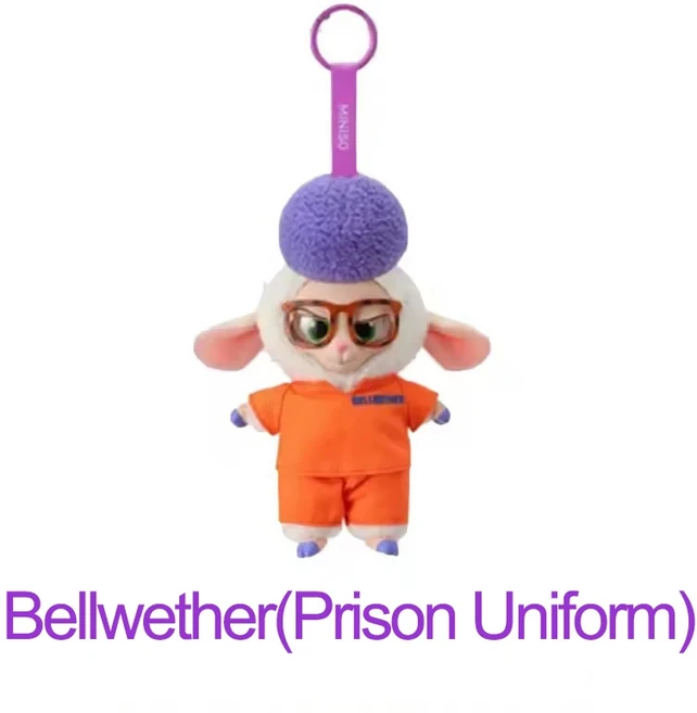 올스토어 202 주토피아 비닐 시리즈 블라인드 박스 귀여운 만화 캐릭터 플러시 백 펜던트 장난감 인, 04 DWC 04 no box