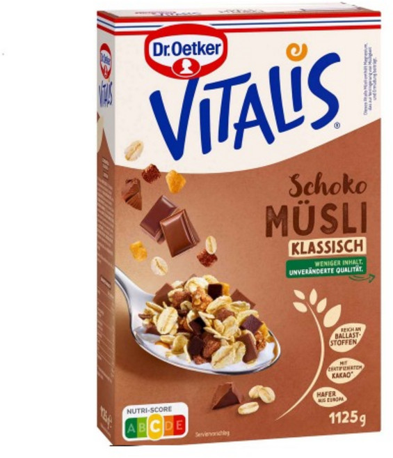 비탈리스 초코 뮤즐리 클래식 1.125kg, 1개