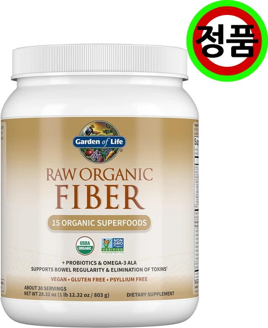 가든오브라이프 로우 오가닉 화이버 식이섬유 분말 803g, 1개 - 쿠팡