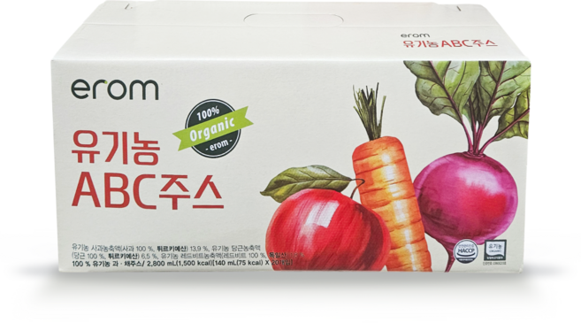이롬 유기농 ABC 주스, 20개, 140ml