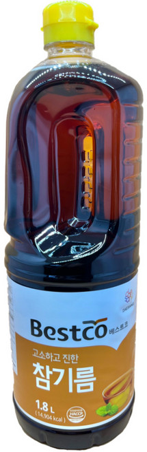 참고을 참기름 참깨분 1.8L x 1개