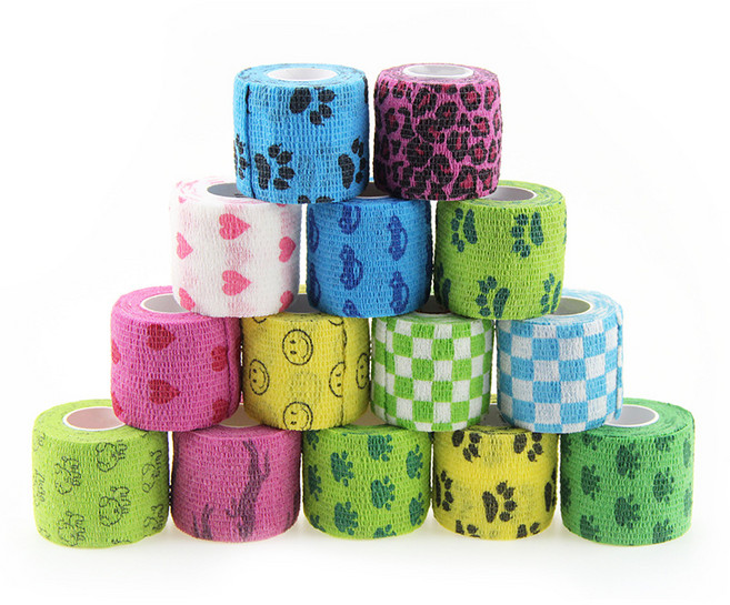 자가점착밴드 손가락 붕대 강아지 신발 자가접착테이프 5개 세트