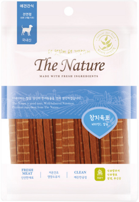 굿데이 강아지 더네이쳐 간식, 참치육포, 100g, 1개