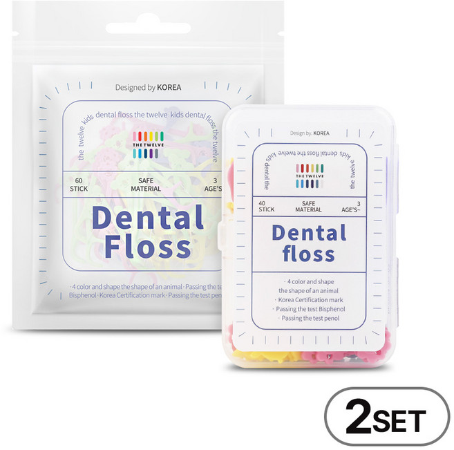 더트웰브 유아치실 어린이치실, 1개, 1세트, 7cm, (40p + 60P) x 2세트