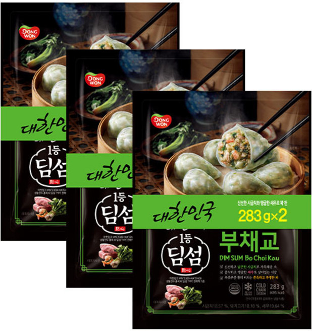 동원 딤섬 부채교 283g x 6봉, 6개, 6개