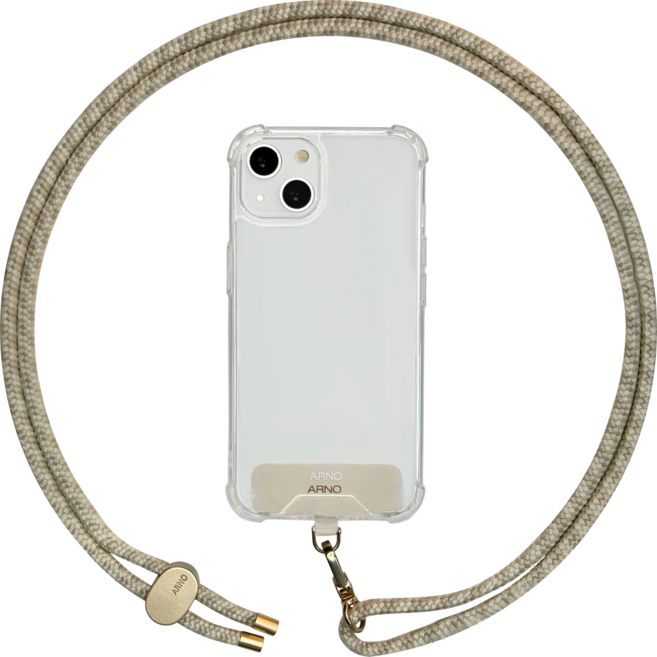 아르노 애니 핸드폰스트랩 1세트, 오트밀 크림, 1개