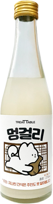 네코네코 강아지 음료수 멍음료 시리즈, 270g, 1개, 멍걸리