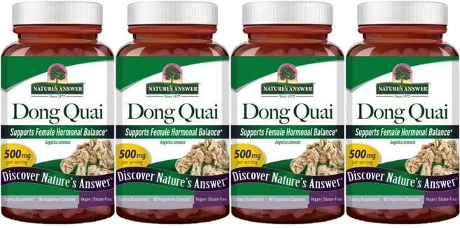 네이처스앤서 당귀 뿌리 500mg, 90정, 4팩 - 쿠팡