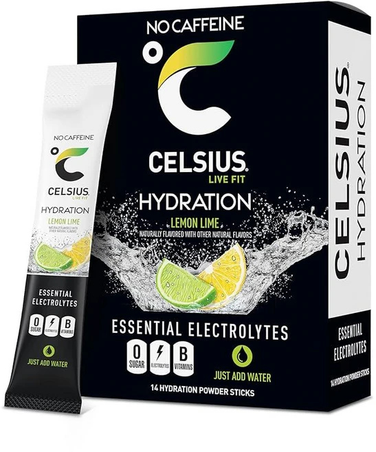 셀시어스 하이드레이션 레몬 라임 전해질 파우더 14개, 1개 - 쿠팡