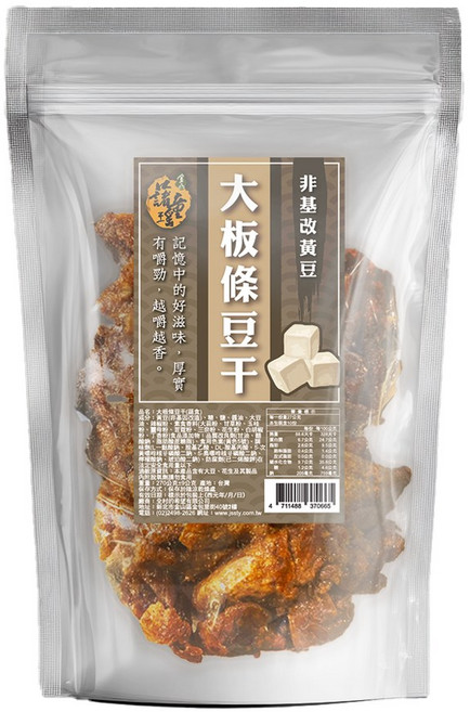 諸童瑤 大板條豆干 (非基因改造), 270g, 1包