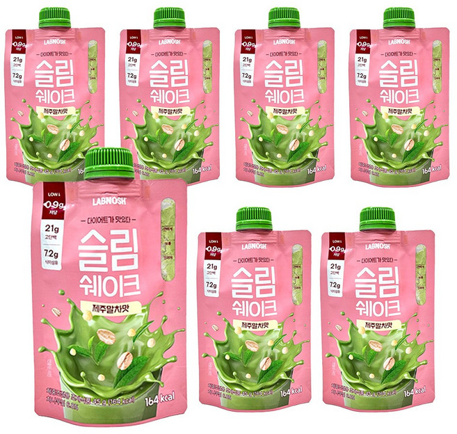 랩노쉬 슬림쉐이크 제주말차, 45g, 7개