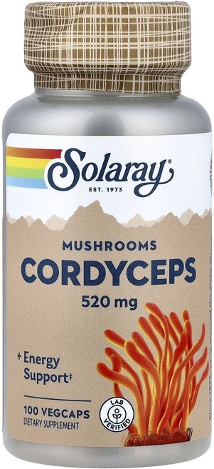 쏠라레이 동충하초 버섯 520mg 100 베지캡슐, 6개, 100정 - 쿠팡