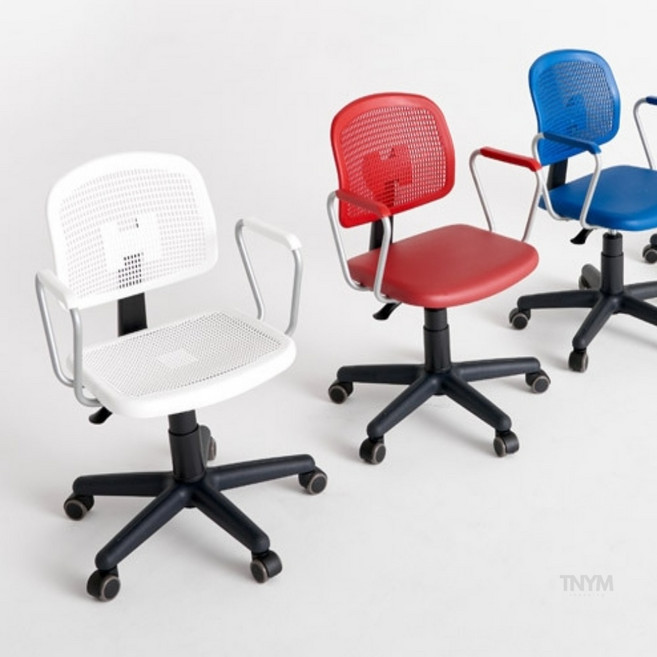 웬카 회의실의자 팔걸이형 쿠션의자, 착불-레자블랙