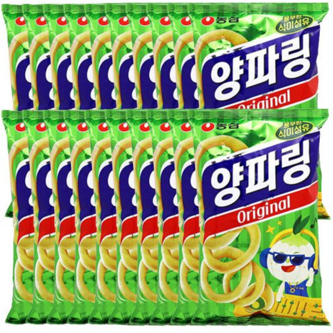 농심 양파링, 80g, 20개