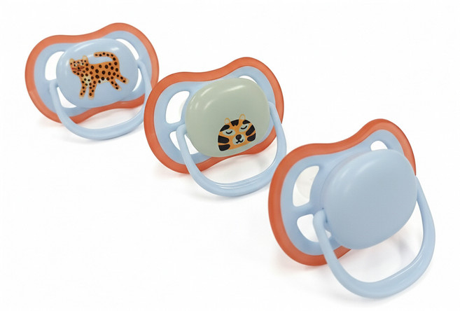 아벤트 쪽쪽이 노리개 야광 에어 SCF087, 3개, 호랑이표범, 2단계