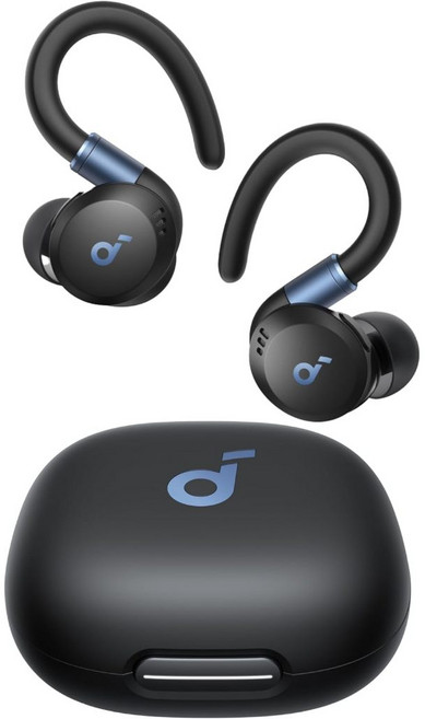 Anker Soundcore Sport X20 主動降噪運動型真無線耳機 榮獲2025紅點iF雙料設計大獎, 黑色