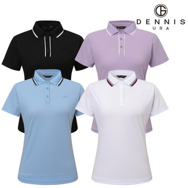 [DENNIS] X마이플로우 (방송상품) 4종세트 클래식 세미 레귤러핏 PK카라 반팔티셔츠_RAQMLTS061