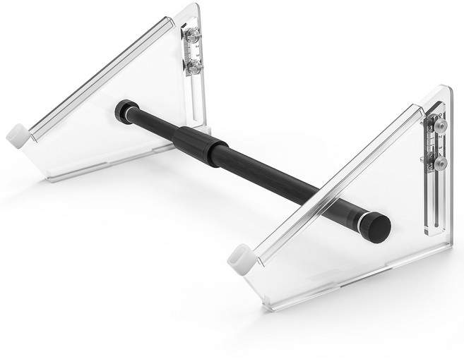 Geekria 오디오 인터페이스 데스크탑 스탠드 11인치~18.9인치 크기 MIDI 컨트롤러/드럼 머신/샘플러/신디사이저 등에 적합 아카이 프로페셔널 MPC 라이브 3 와 호환, 투명한, 1개, KSP2-04