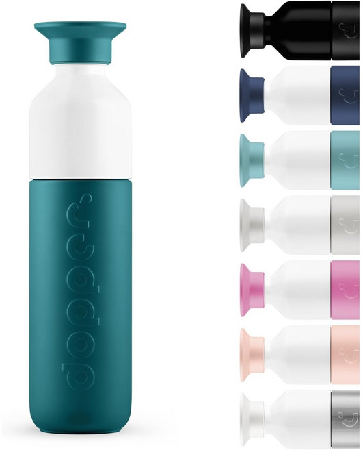 도퍼 Dopper보온병 580ml 블레이징 블랙, 0 ml, 그린 라군