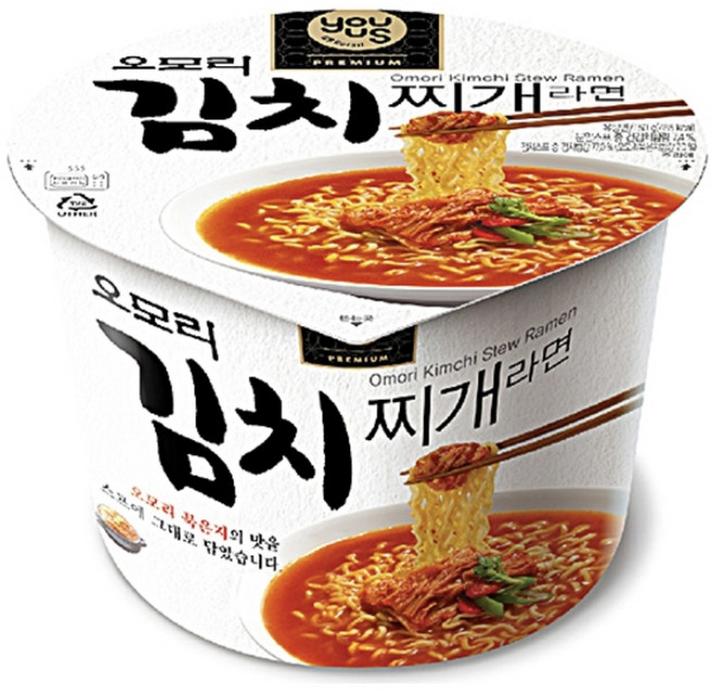 팔도 오모리 김치찌개라면 큰컵 150g, 8개