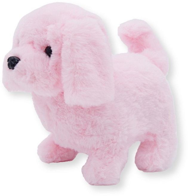 움직이는 강아지 토끼 고양이 인형 9종 리트리버 허스키 동물인형, 16cm, 리트리버 핑크, 1개