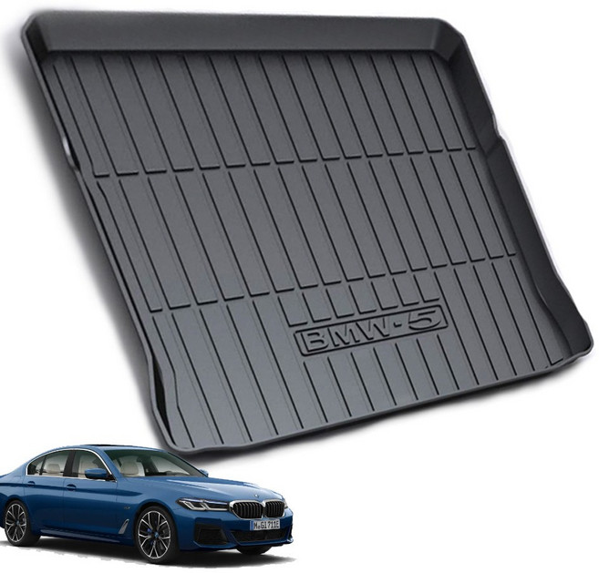 카킹즈 BMW G30 5시리즈 트렁크매트 논슬립 카본 3D TPE(호환)