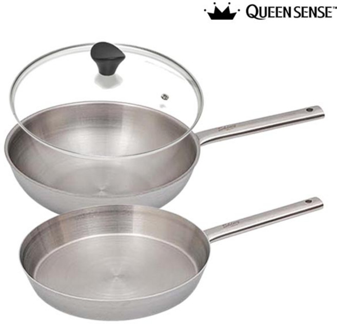 퀸센스 샤이니 통5중 IH 후라이팬3종28+28궁-커버, 단품, 1개