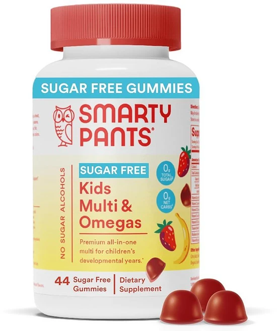 스마티팬츠 키즈 멀티비타민 앤 오메가 슈가프리 구미 44정 193209 - 쿠팡