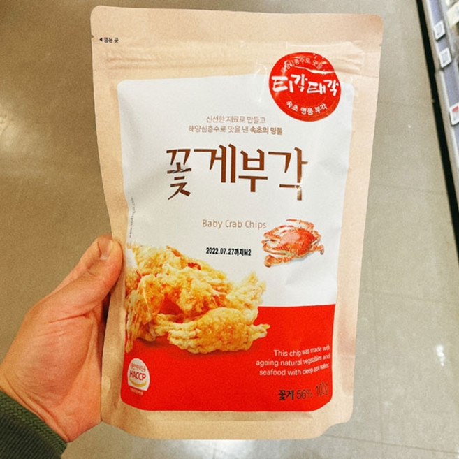 티각태각 꽃게 부각, 100g, 1개