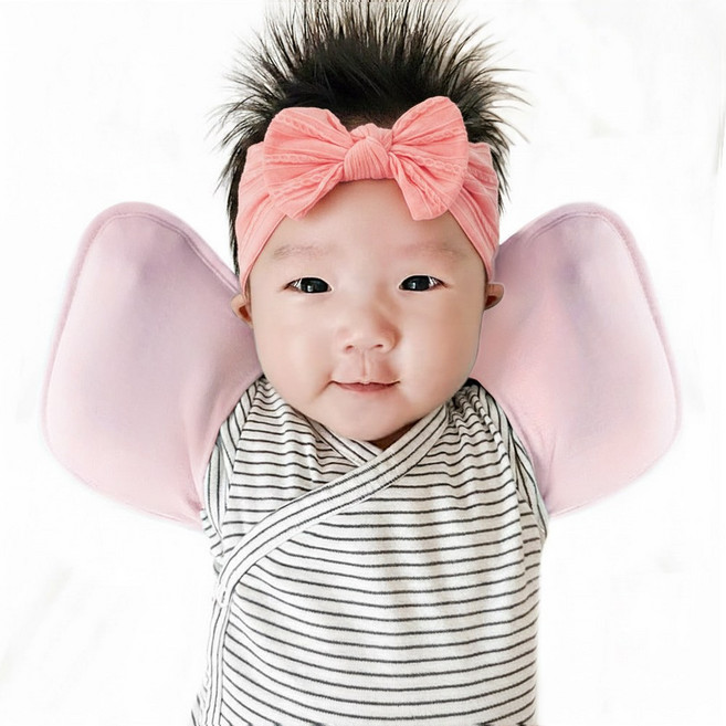 키즈웍 3초 모달 스와들 업 다운 신생아 속싸개 나비잠 국내산 파우치 베넷 저고리 헤어밴드 세트_더블