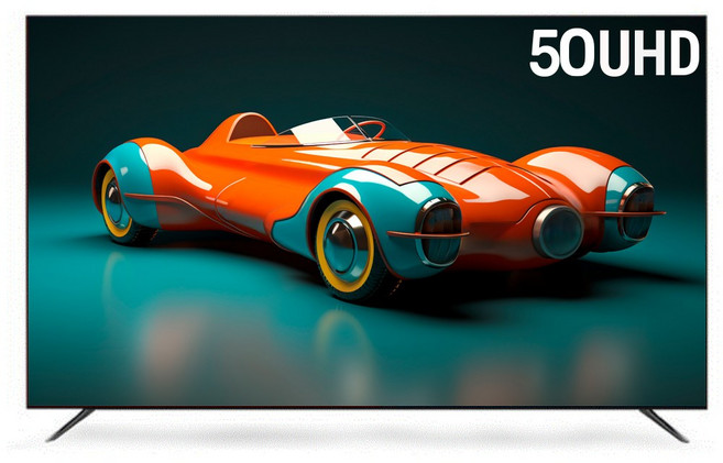 프리토스 50인치 127cm 4K UHD LED 중소기업 TV 에너지효율 1등급, 고객직접설치, 스탠드형, 50UHD
