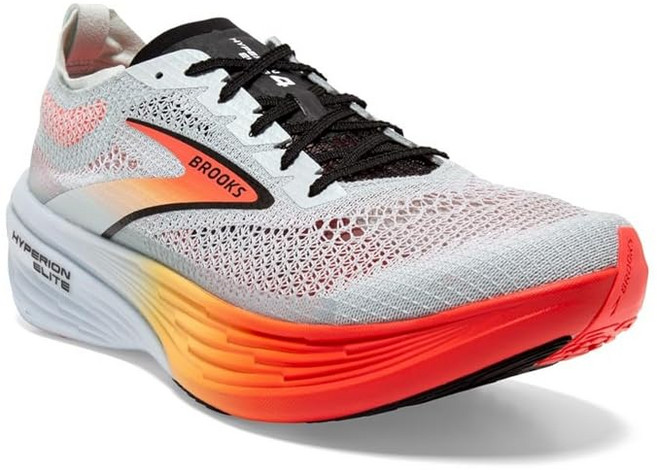 [브룩스] 하이퍼리온 엘리트 4 러닝화 경량 고반발 플레이트 스피드 모델 유니섹스 BRU 0466 화이트 27.5 cm D