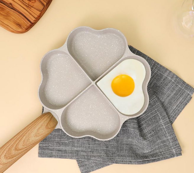 나리히라 하트 인덕션4구 에그팬, 1개, 궁중팬