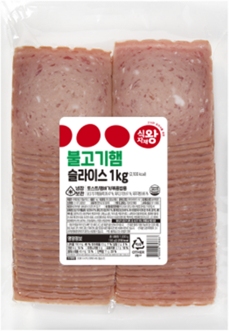 바이오푸드몰_식자재왕 불고기햄 슬라이스, 10개, 1kg