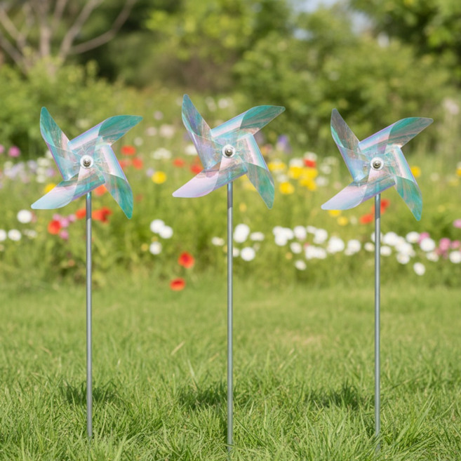 [국산] 반짝이는 홀로그램 바람개비 조류퇴치 (3만원이상 사은품증정)