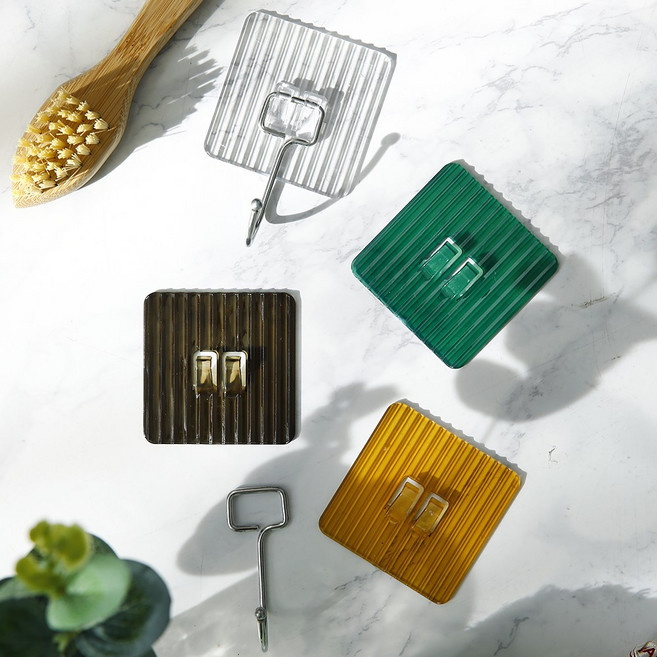 컬러 무타공 매직 후크, 10개, 골드