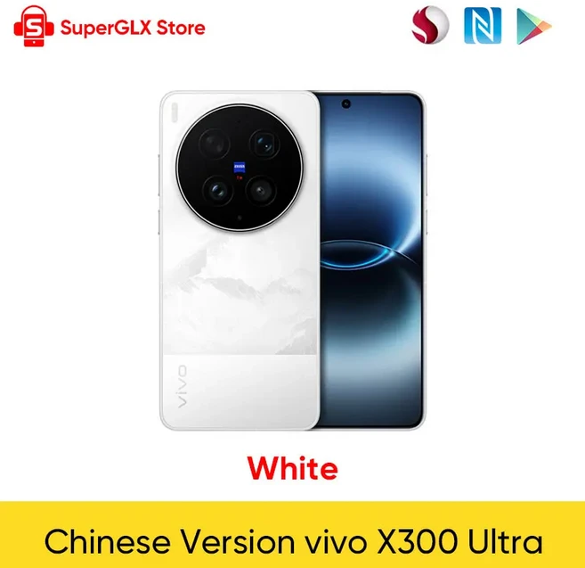 vivo X300 Ultra 5G 스마트폰 6.82인치 144Hz AMOLED 디스플레이 스냅드래곤 8 엘리트 5세대 듀얼 200MP 카, 01 China Mainland, 01 12GB 256GB, 01 White, 256GB