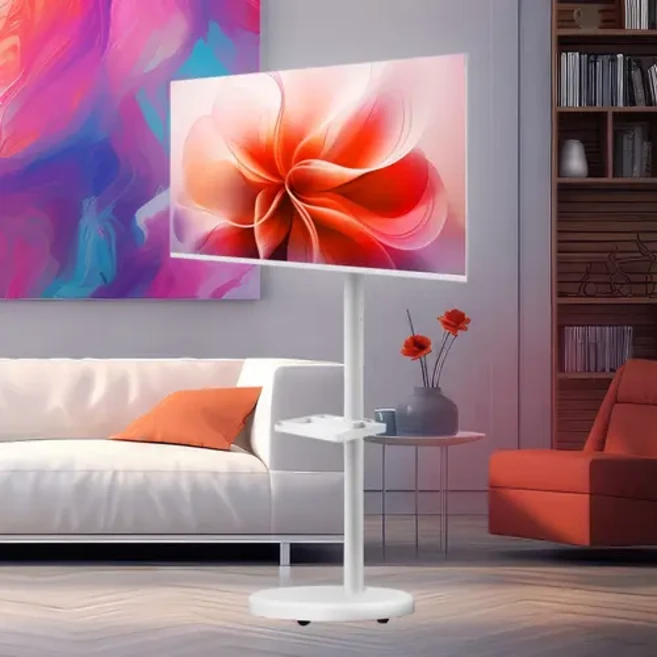 TM 삼탠바이미 32인치(81cm) FHD 구글 스마트TV, 고객직접설치, 스탠드 포함, white edition moving, 81cm/32인치