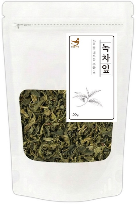 한우물 약재 국산 녹차잎, 1개, 100g