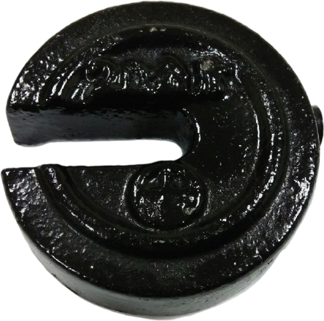 C型鑄鐵砝碼 - 精準測量、耐用防鏽、實驗室商業皆適用, 1個, 200g