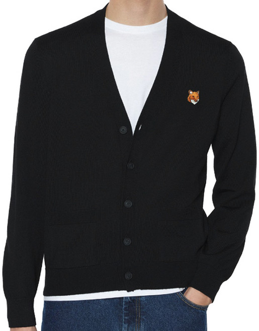 메종키츠네 남성 폭스헤드 가디건 PM00501KT1181 P199