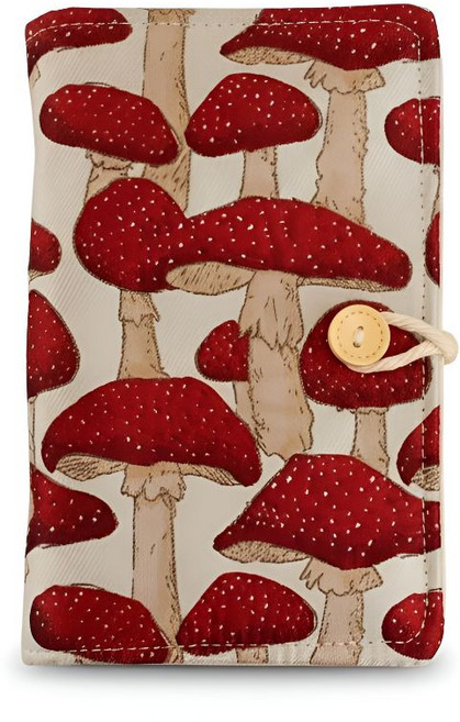 다다베 패브릭 6공 노트, 1개, 레드버섯 A5 무지