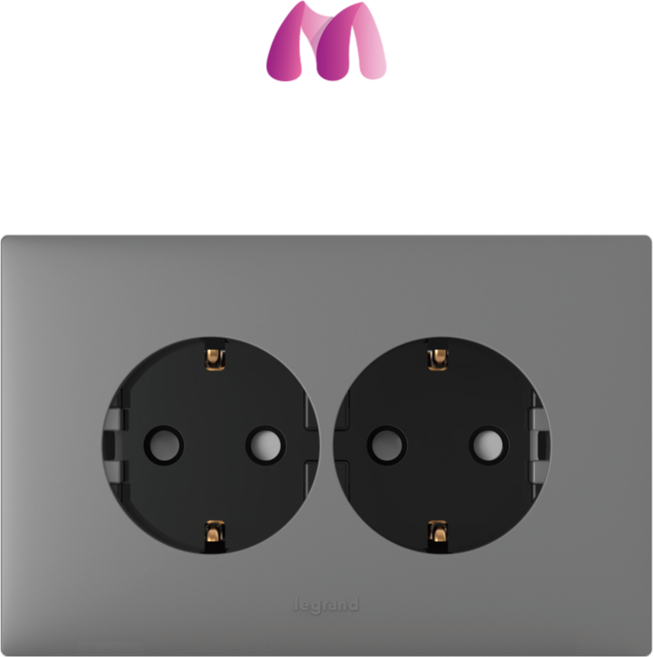 머슬전기 르그랑 아펠라 마그네슘 가로2구 콘센트, 1개