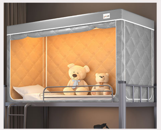 덕구몰 이층침대 난방텐트 슈퍼싱글 사각 방한 원터치 모기장